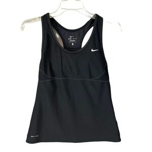 Nike Dri Fit Womens Athletic Racerback Built In Sports Bra Top Size Medium